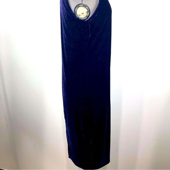 NEW Forever 21 Navy Sleeveless Velvety Sheath Dress - Picture 4 of 14